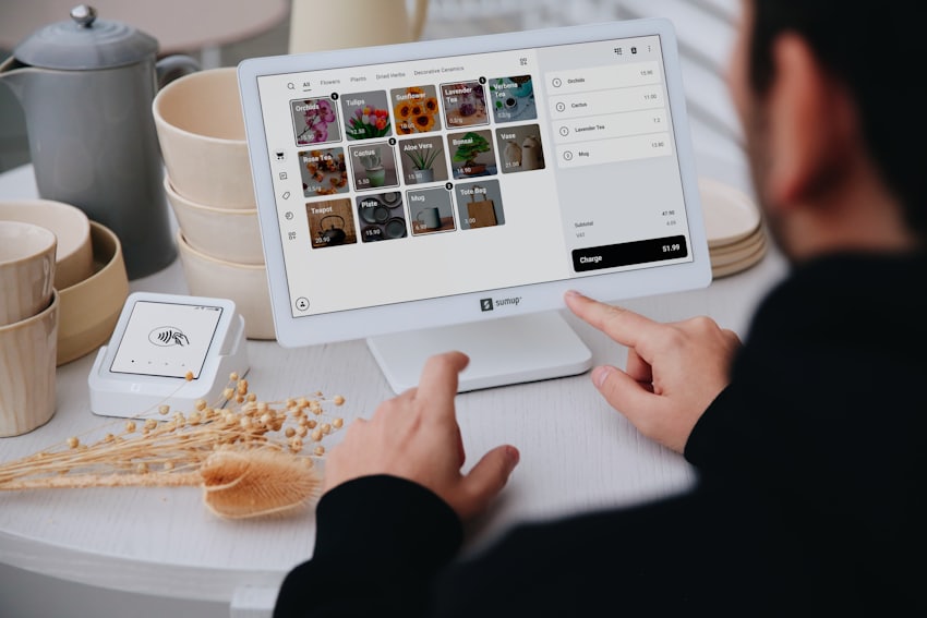 Tablet point of sale checkout